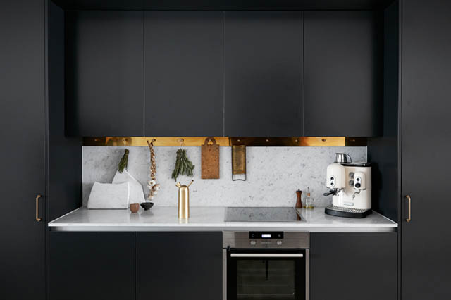 Black, marble and brass via Michitecture | Like Fresh Laundry